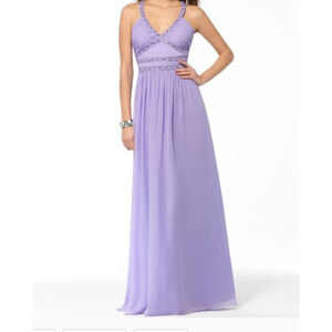 Cache Dress Women‎ 4 Lilac Purple Jeweled HOCO Fairy Formal Event Maxi